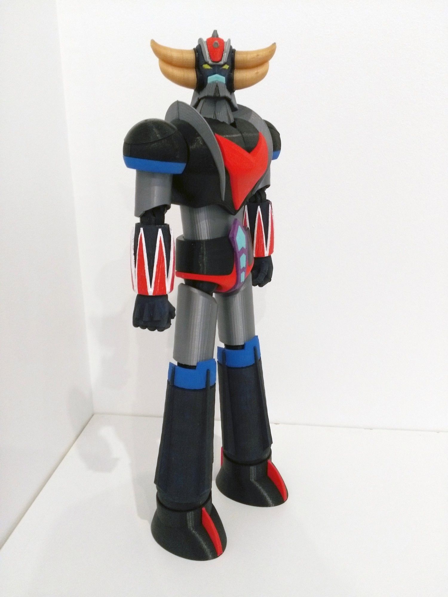 UFO ROBOT GRENDIZER Configurable articulated with instructions 3D print model_1