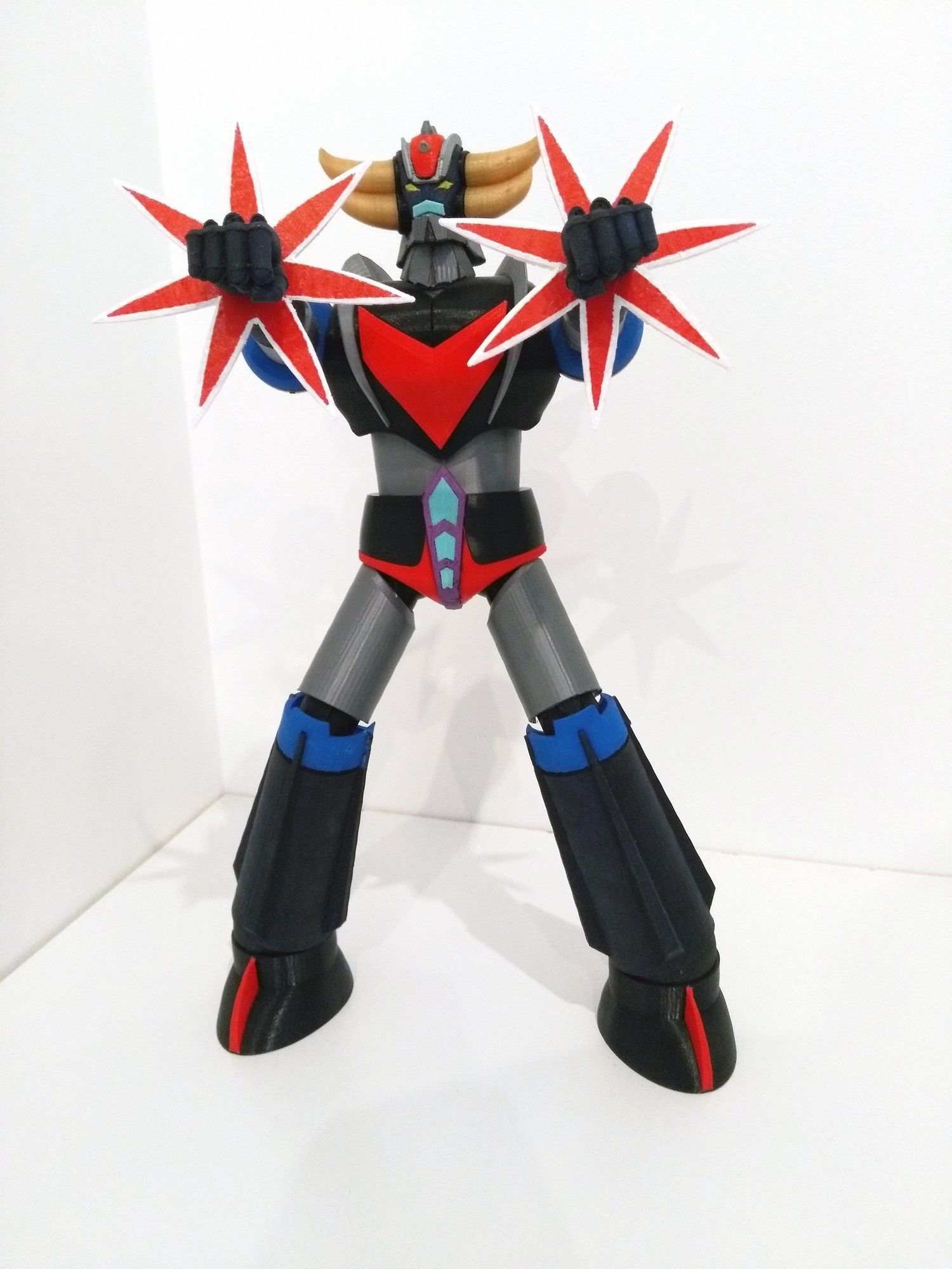 UFO ROBOT GRENDIZER Configurable articulated with instructions 3D print model_7