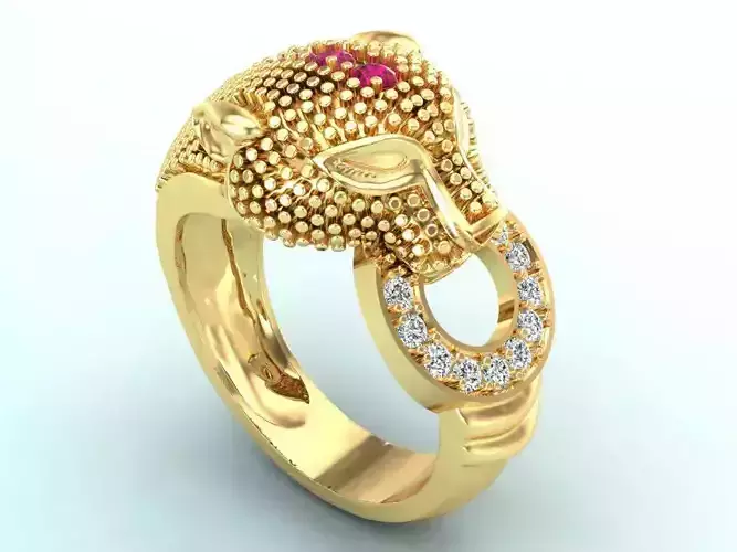 Leopard rings  - Panther ring - N244