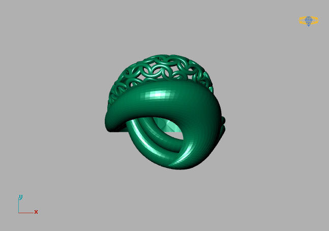 Women Plain Ring Group FTS READY STL 3D print model_2