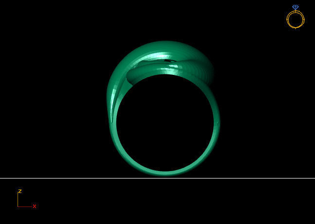 Women Plain Ring Group FTS READY STL 3D print model_3