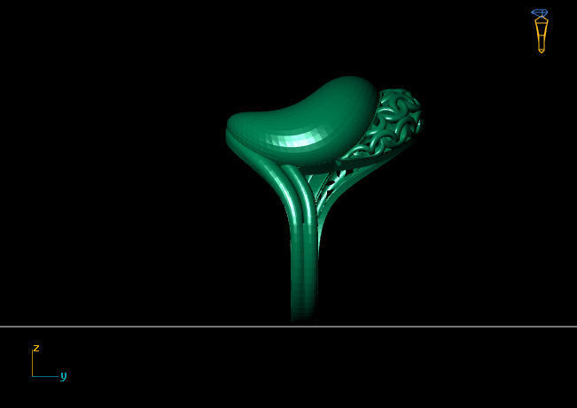 Women Plain Ring Group FTS READY STL 3D print model_4