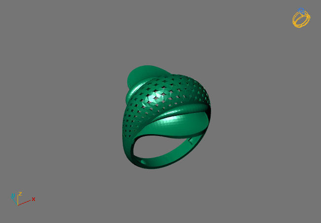Women Plain Ring Group FTS READY STL 3D print model_1