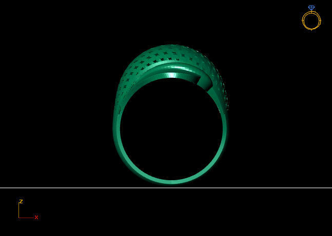 Women Plain Ring Group FTS READY STL 3D print model_3