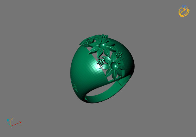 Women Plain Ring Group FTS READY STL 3D print model_1