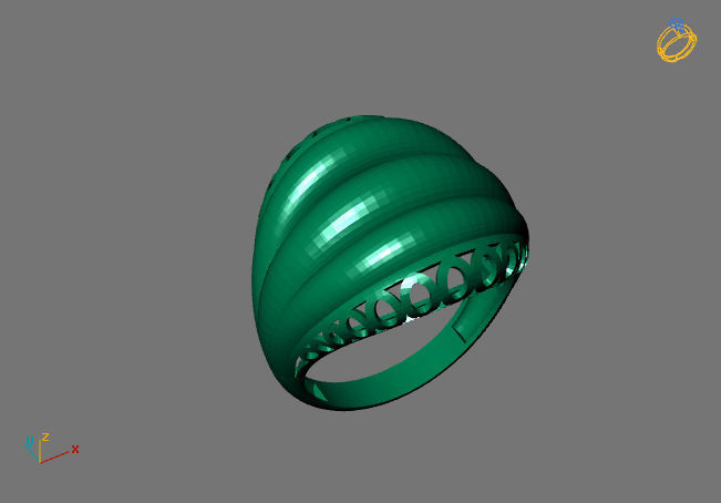 Women Plain Ring Group FTS READY STL 3D print model_1