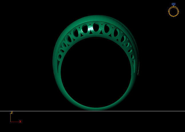 Women Plain Ring Group FTS READY STL 3D print model_3