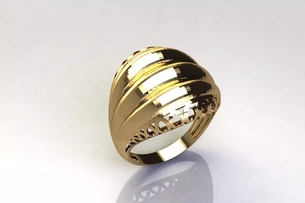 Women Plain Ring Group FTS READY STL 3D print model_0