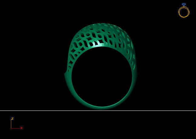 Women Plain Ring Group FTS READY STL 3D print model_3