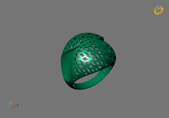 Women Plain Ring Group FTS READY STL 3D print model_1