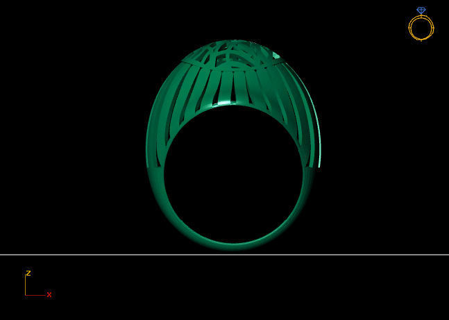 Women Plain Ring Group FTS READY STL 3D print model_3