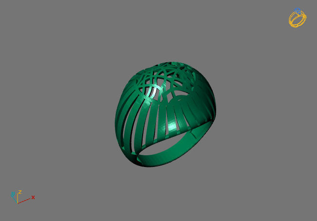 Women Plain Ring Group FTS READY STL 3D print model_1