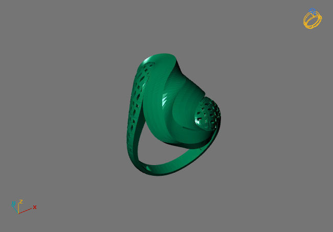 Women Plain Ring Group FTS READY STL 3D print model_1