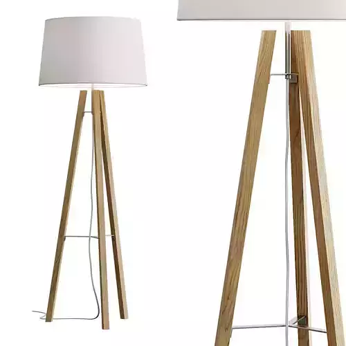 West Elm Tripod Wood Floor Lamp