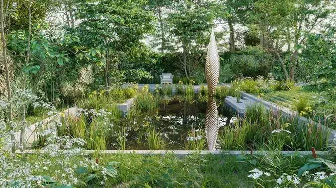 Bundle 14 -The Savills and David Harber Garden 3D model