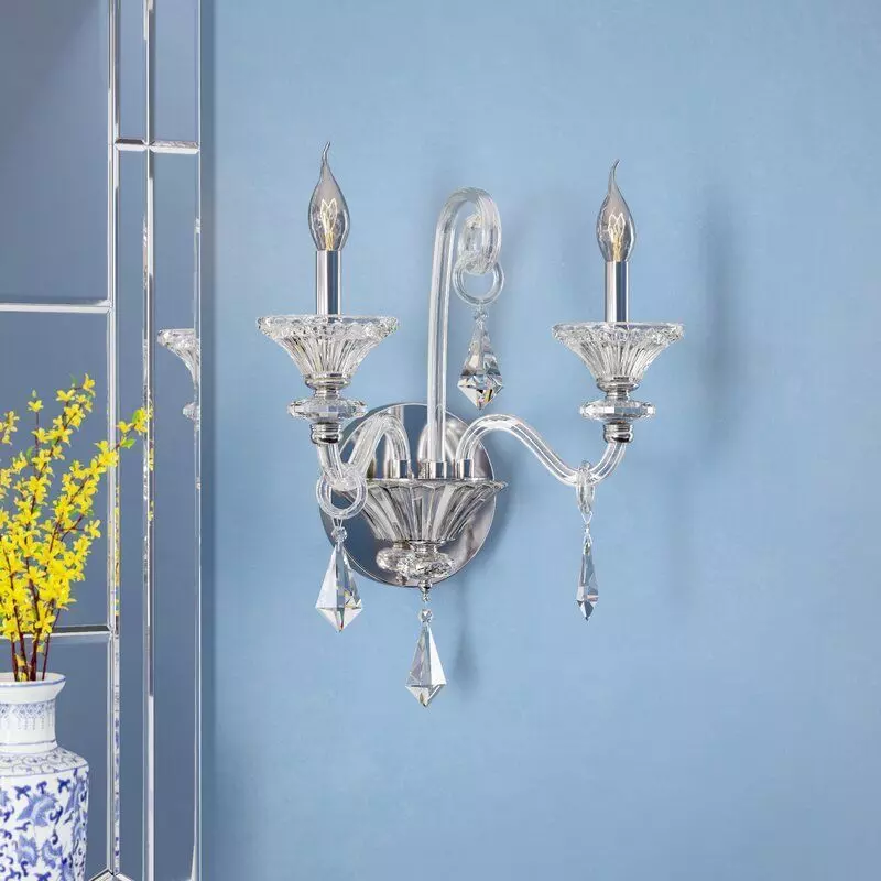 Chrome Ola Light Candle Wall Light 3D model
