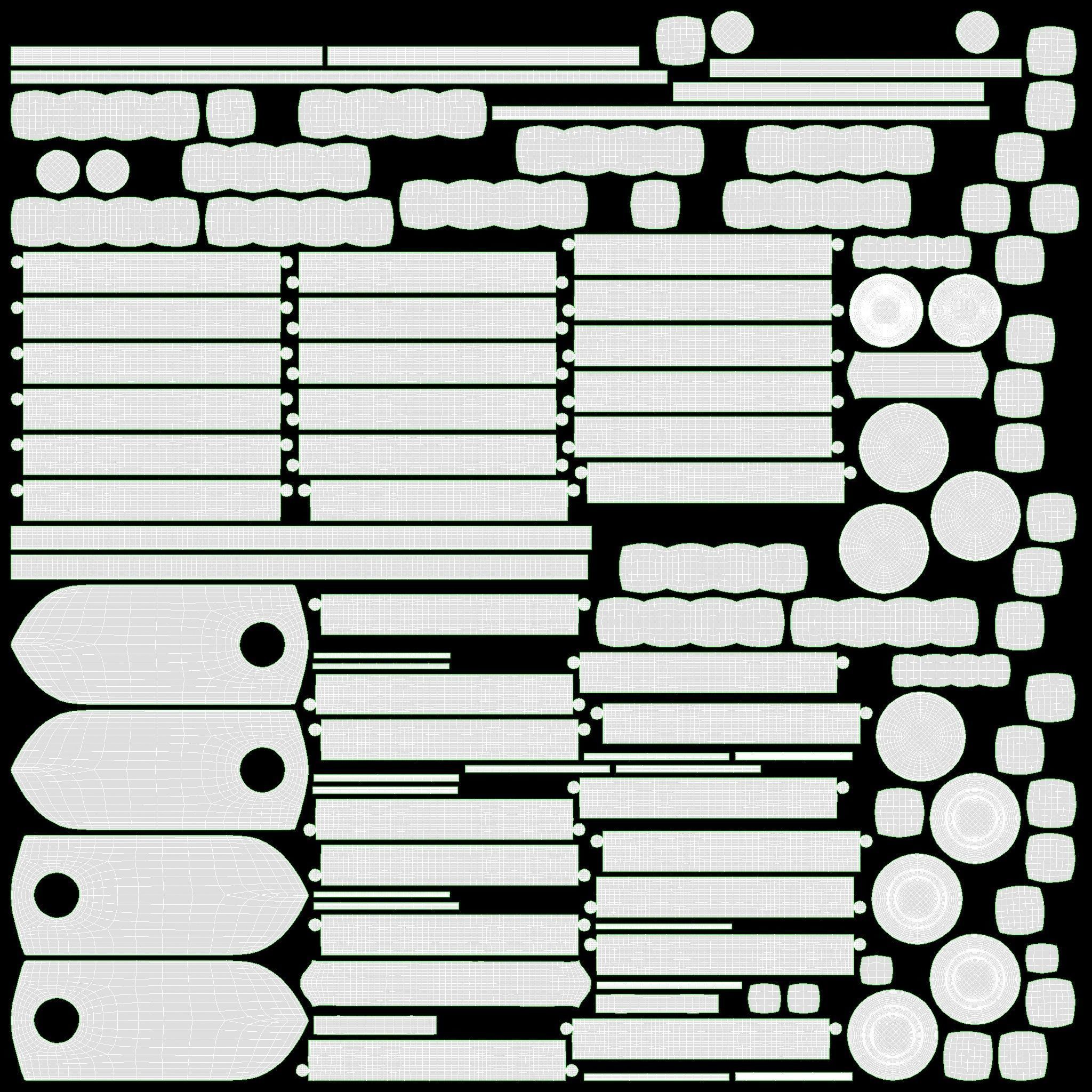 Old book in leather decorated 02 3D model_15