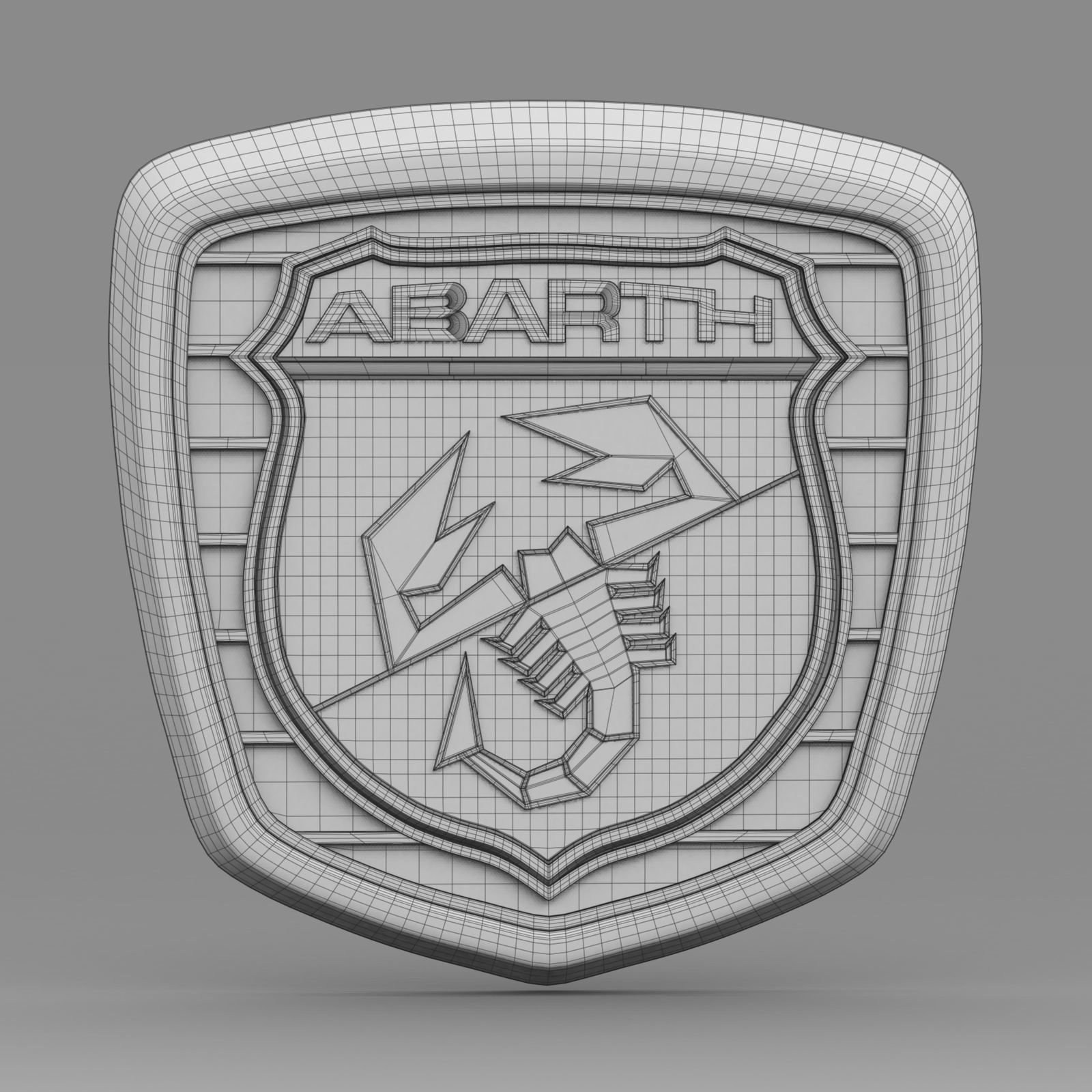 abarth logo 3D model_6