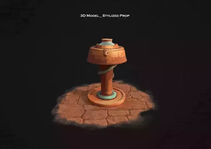 3D stylized prop pump