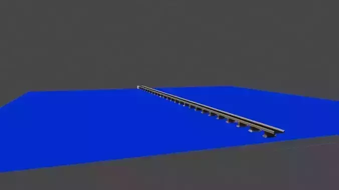 3d model bridge low poly blender model