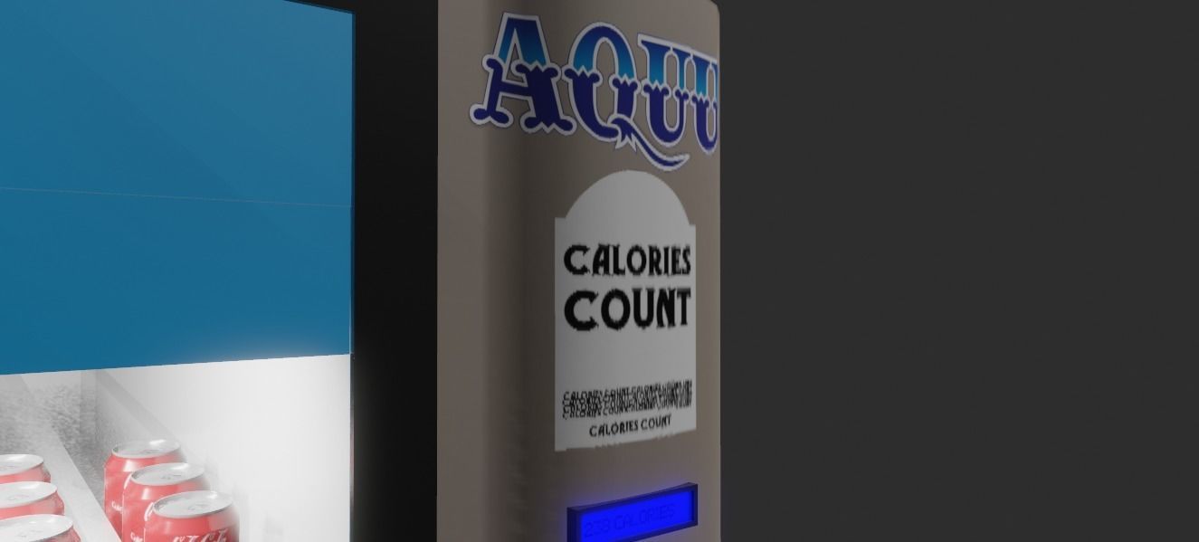 Vending Machine DH01 and Coke Low-poly 3D model_18