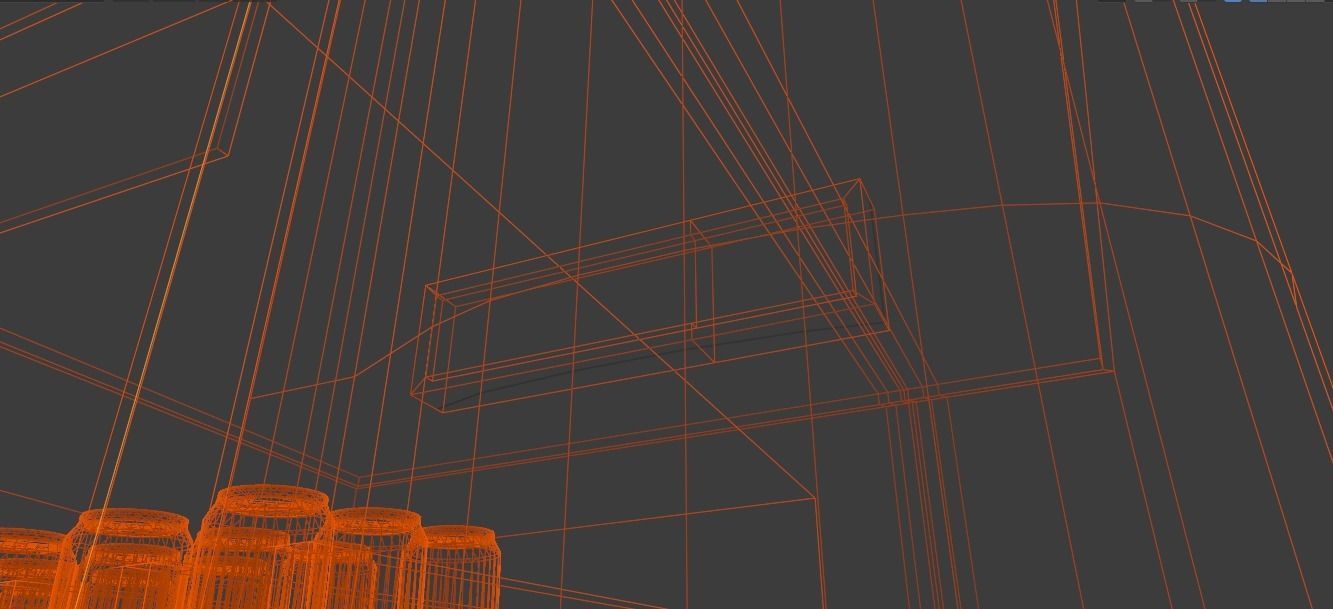 Vending Machine DH01 and Coke Low-poly 3D model_25