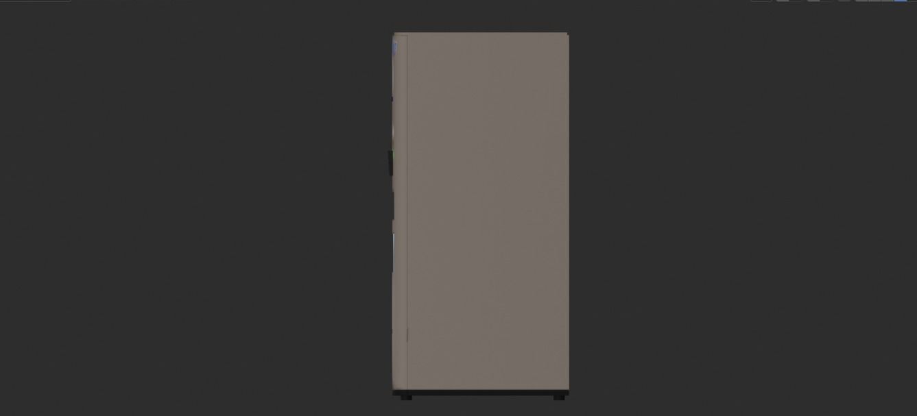 Vending Machine DH01 and Coke Low-poly 3D model_9