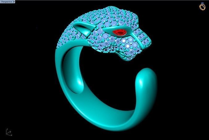 Leopard Rings - Men ring Free 3D print model