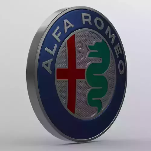 alfa romeo logo 3D model