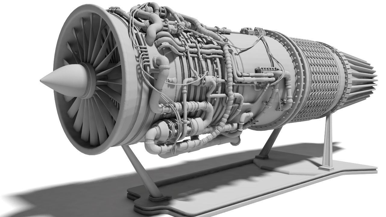 jet engine for Print 3D print model_4