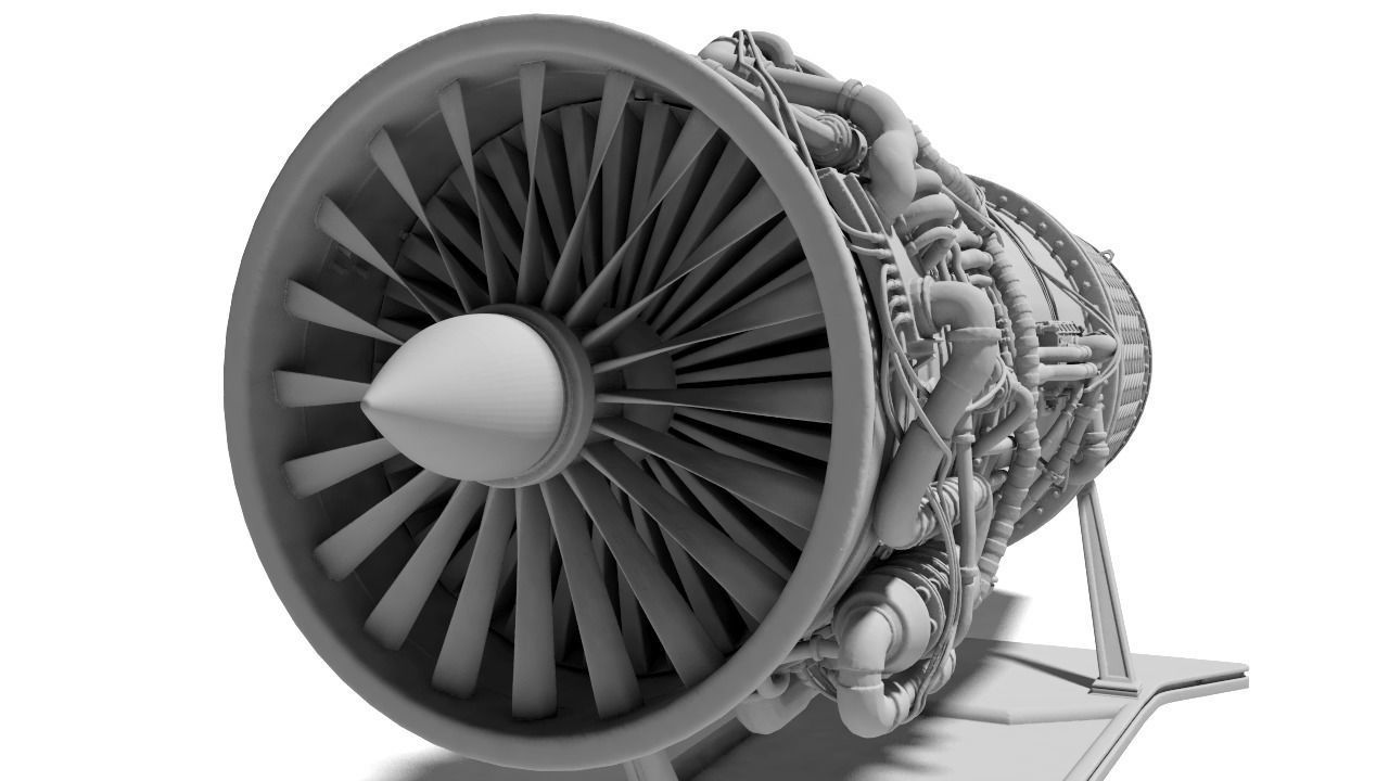jet engine for Print 3D print model_3
