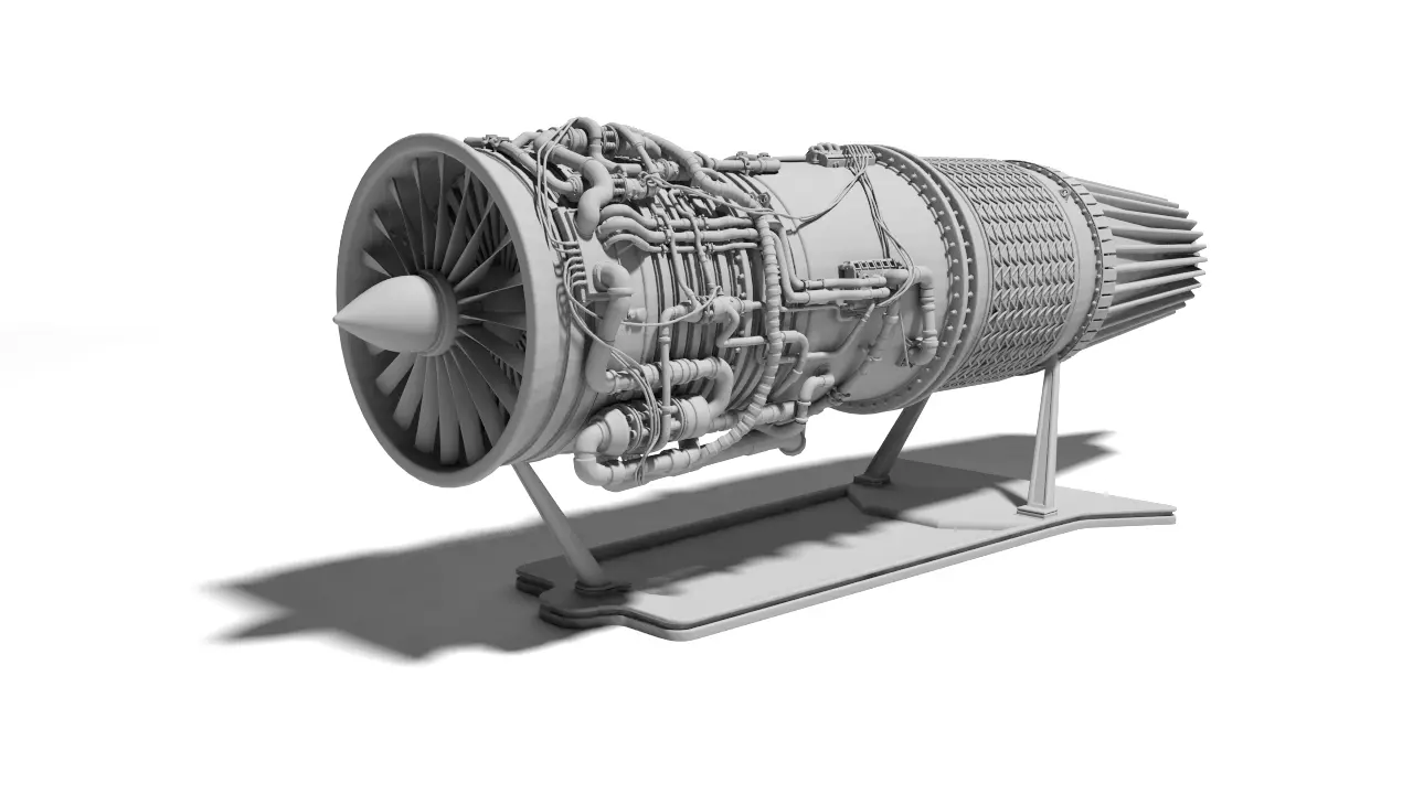 jet engine for Print 3D print model_0