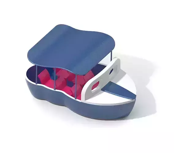 Classic Tourist Boat 3D print model