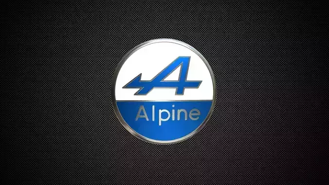 alpine logo 3D model