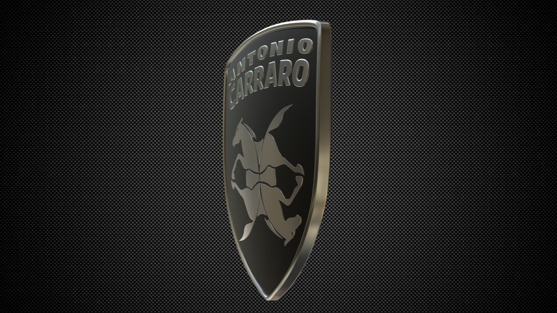 antonio carraro logo 3D model_4