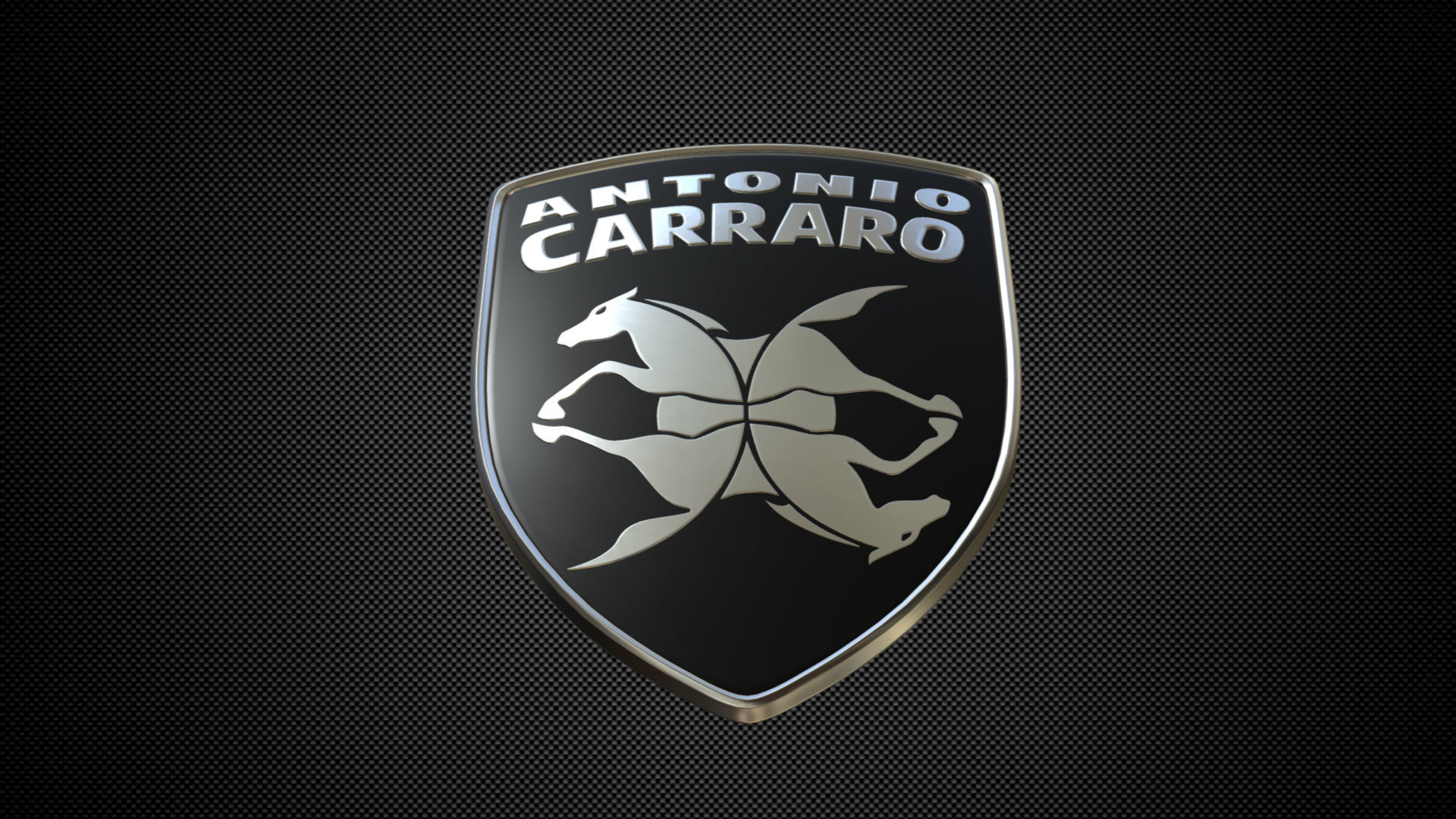 antonio carraro logo 3D model_7