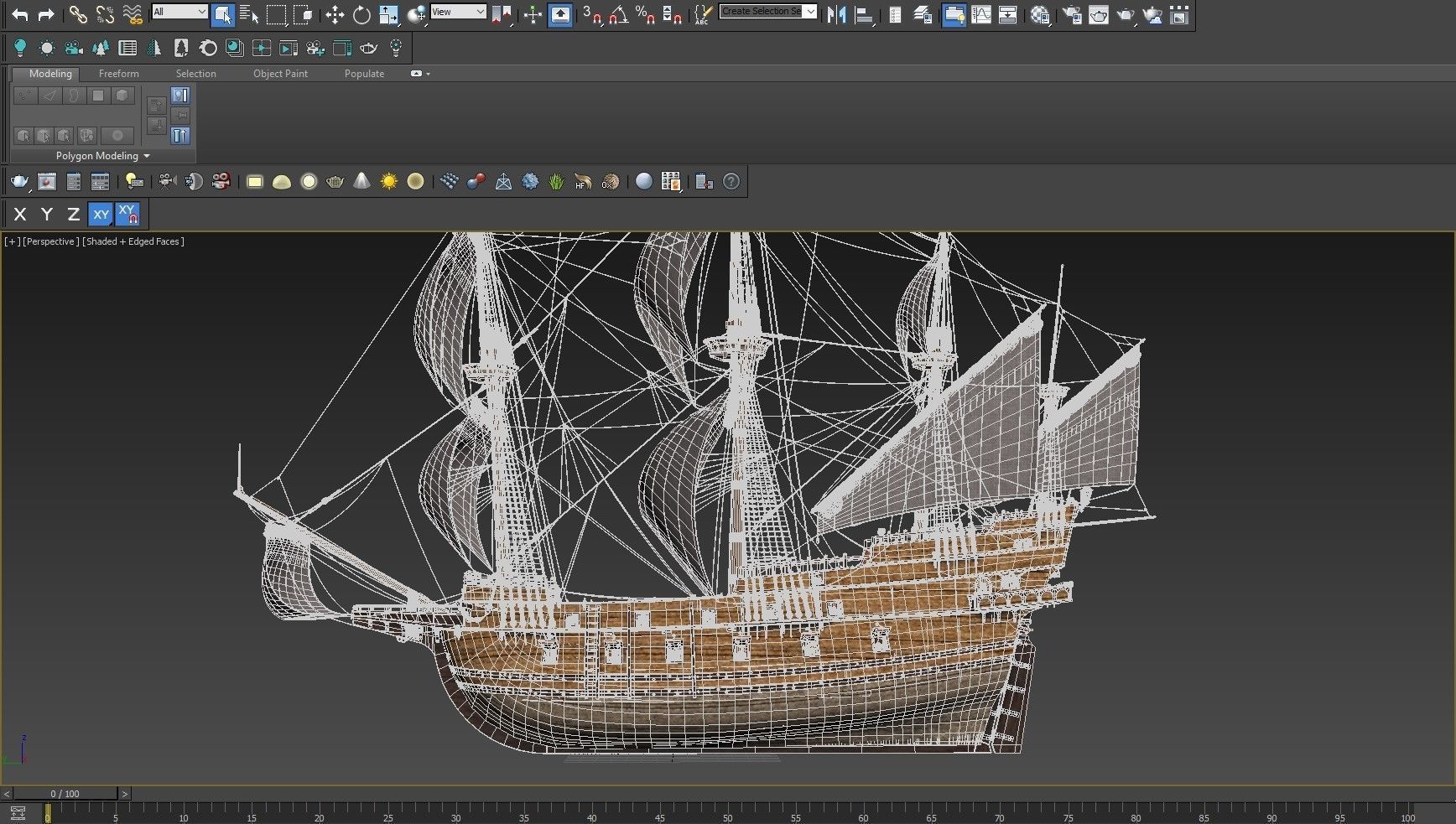 This 3D Galleon includes a fully detailed interior 01 3D model_27