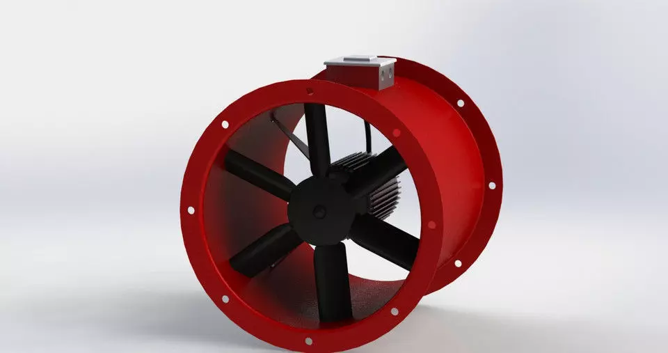 Axial Fan 315mm 3D model