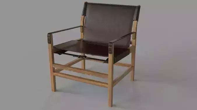 Expat II Leather Safari Chair