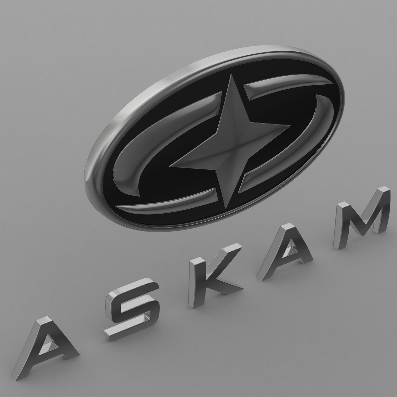 askam logo 3D model_4