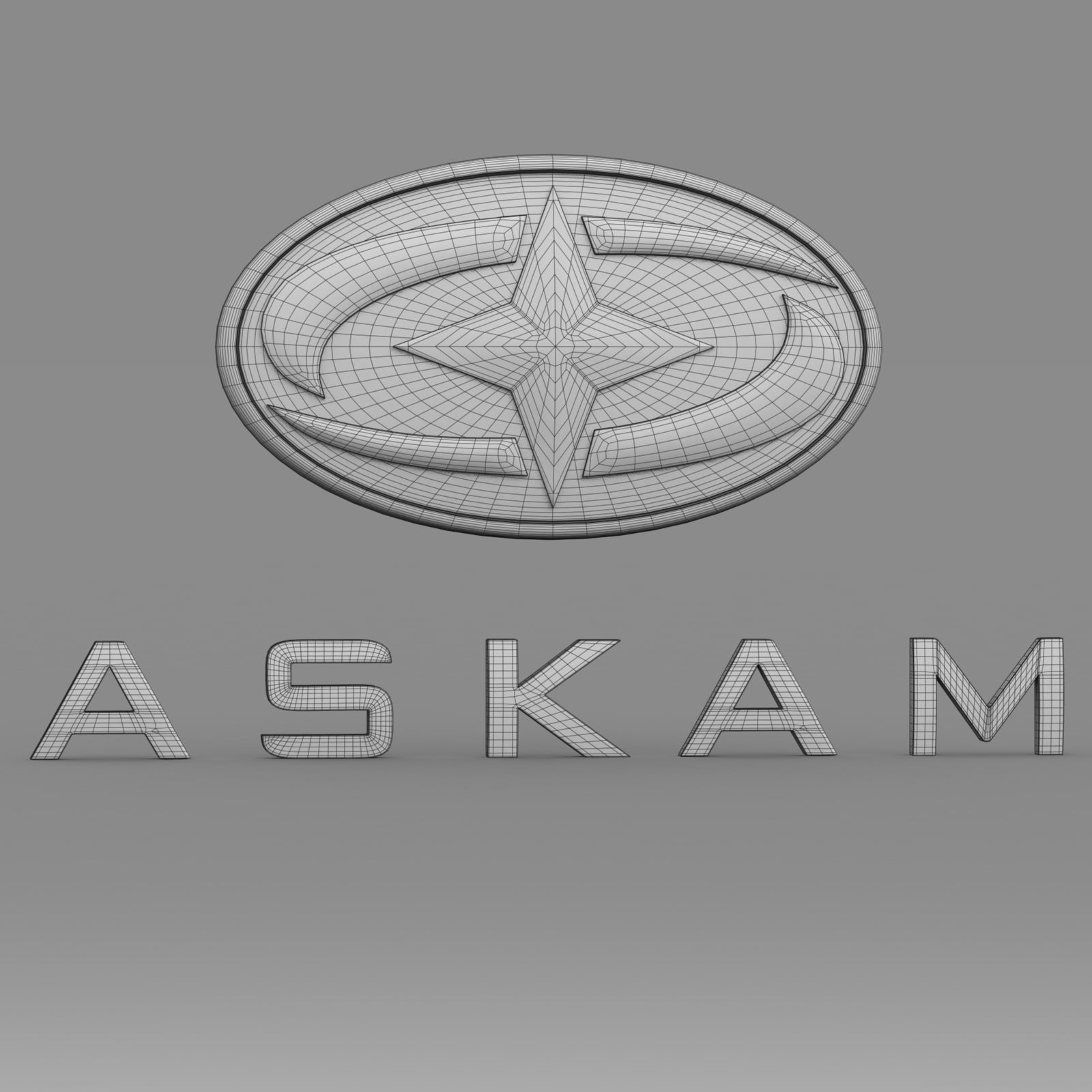 askam logo 3D model_6