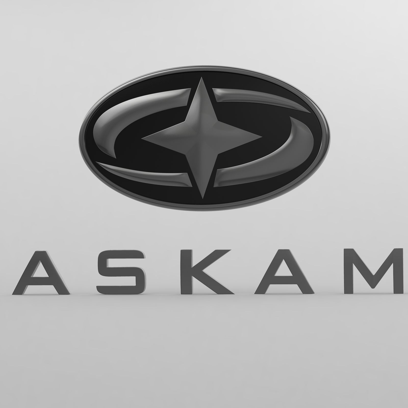 askam logo 3D model_2