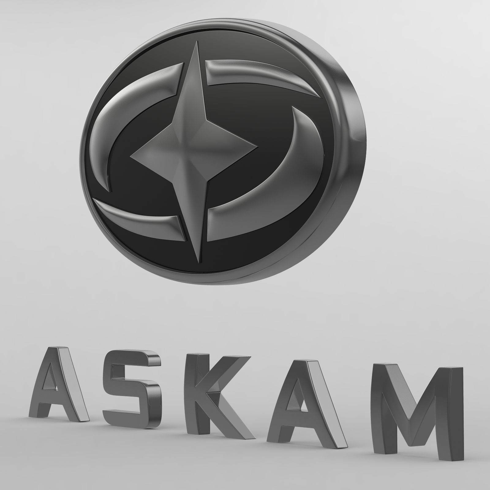 askam logo 3D model_3