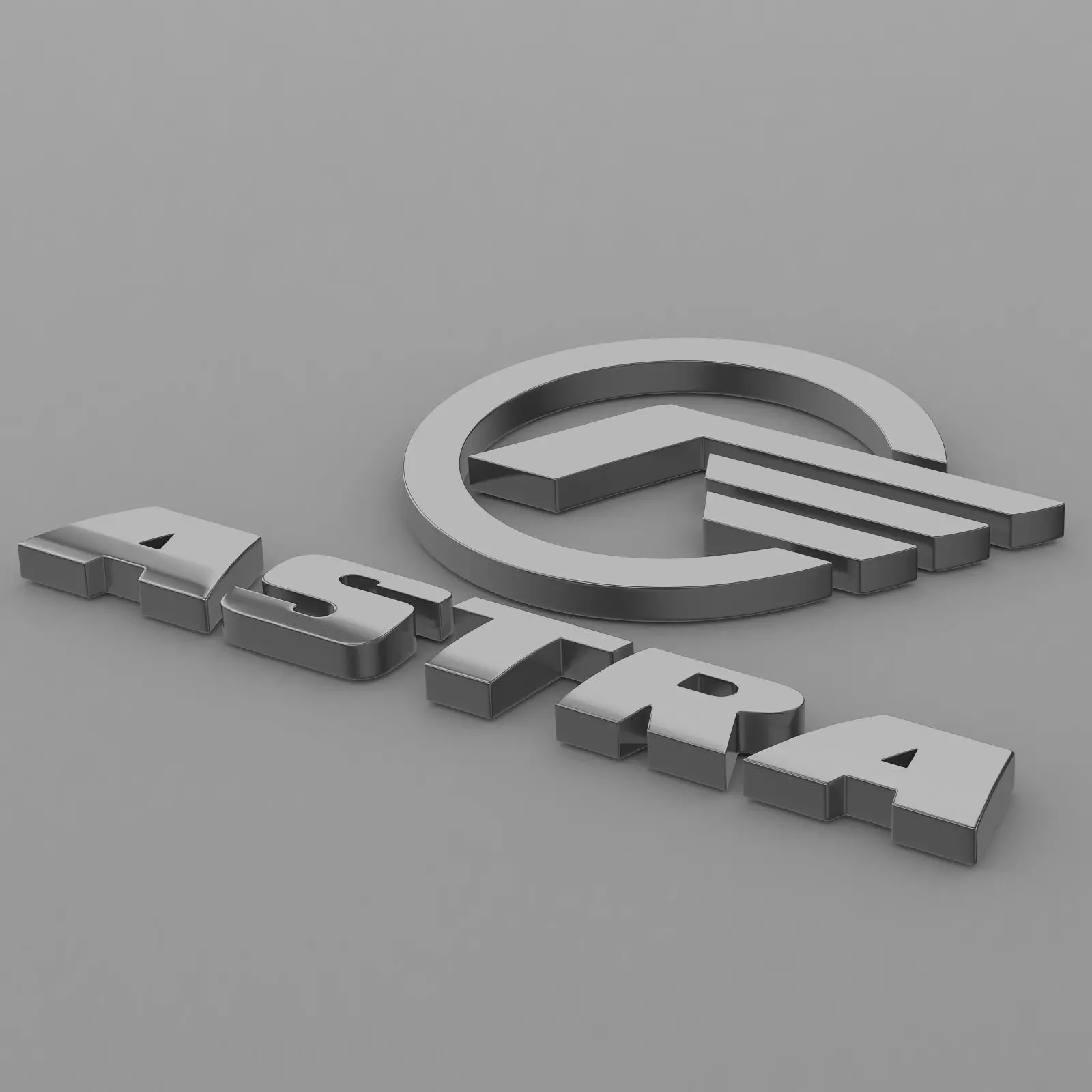 astra logo 3D model_0