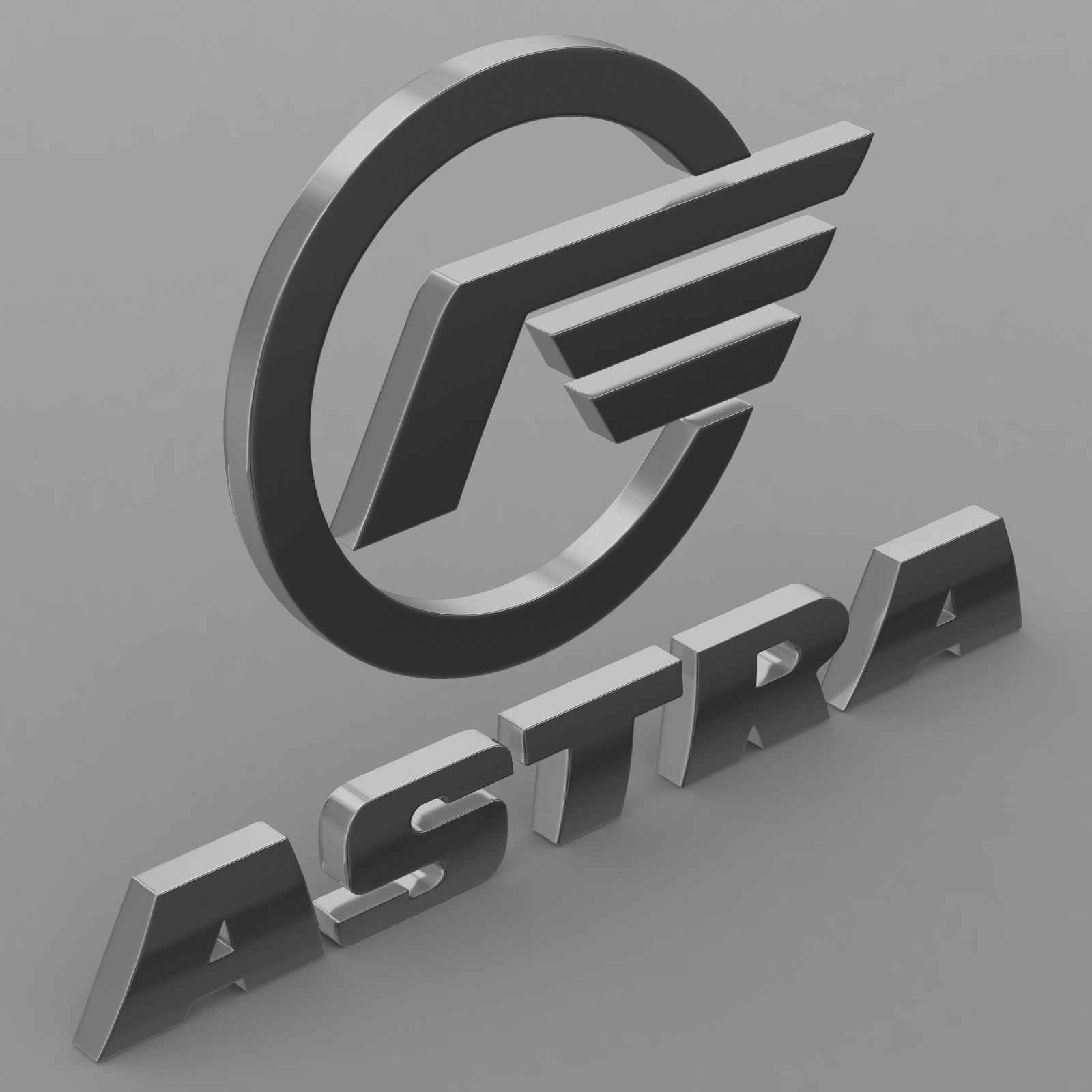 astra logo 3D model_4
