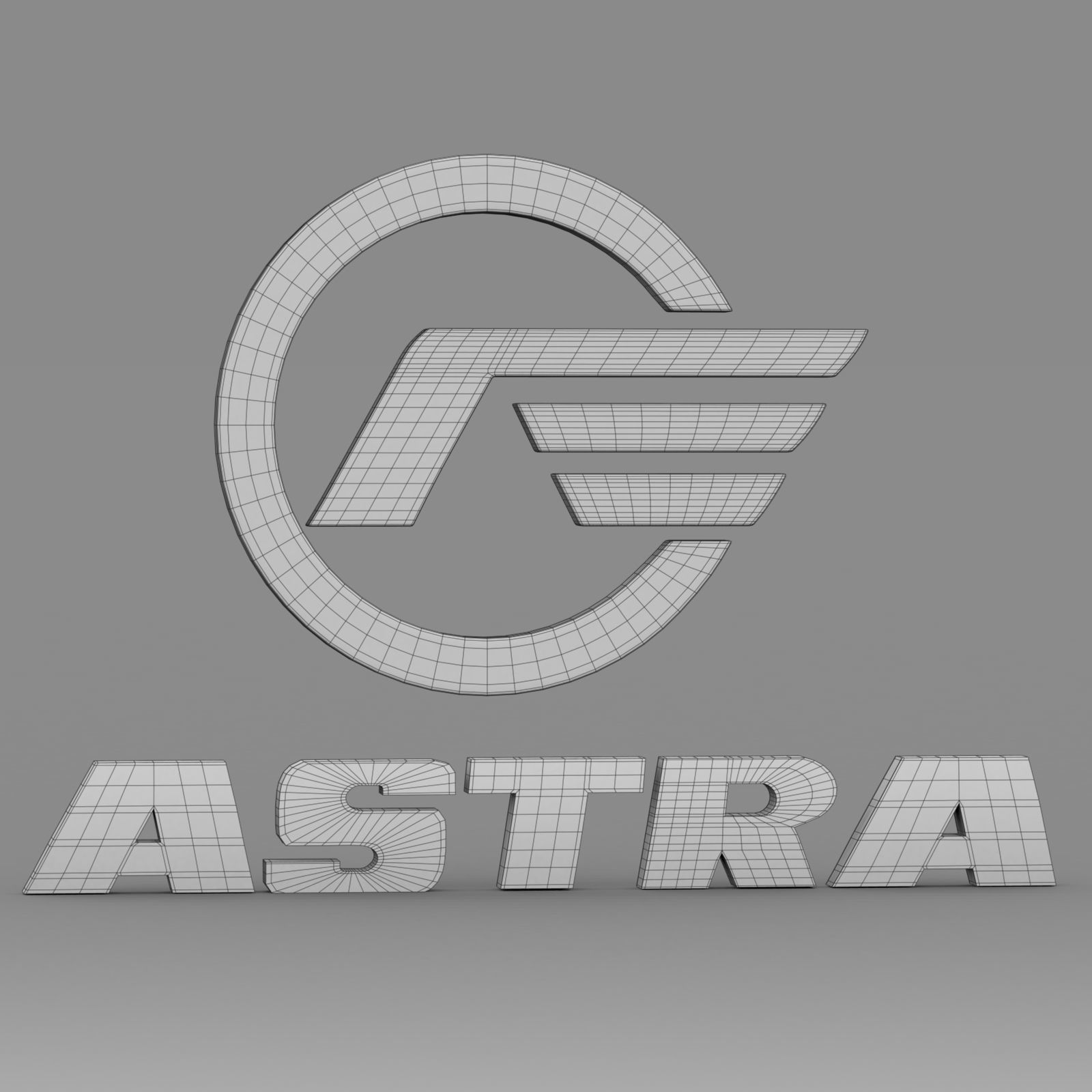astra logo 3D model_6