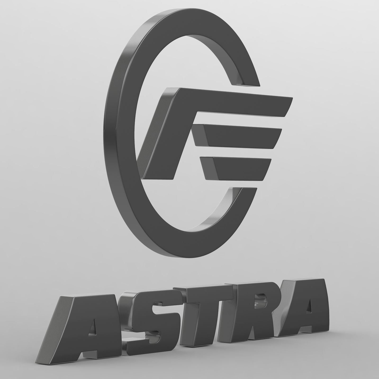 astra logo 3D model_1