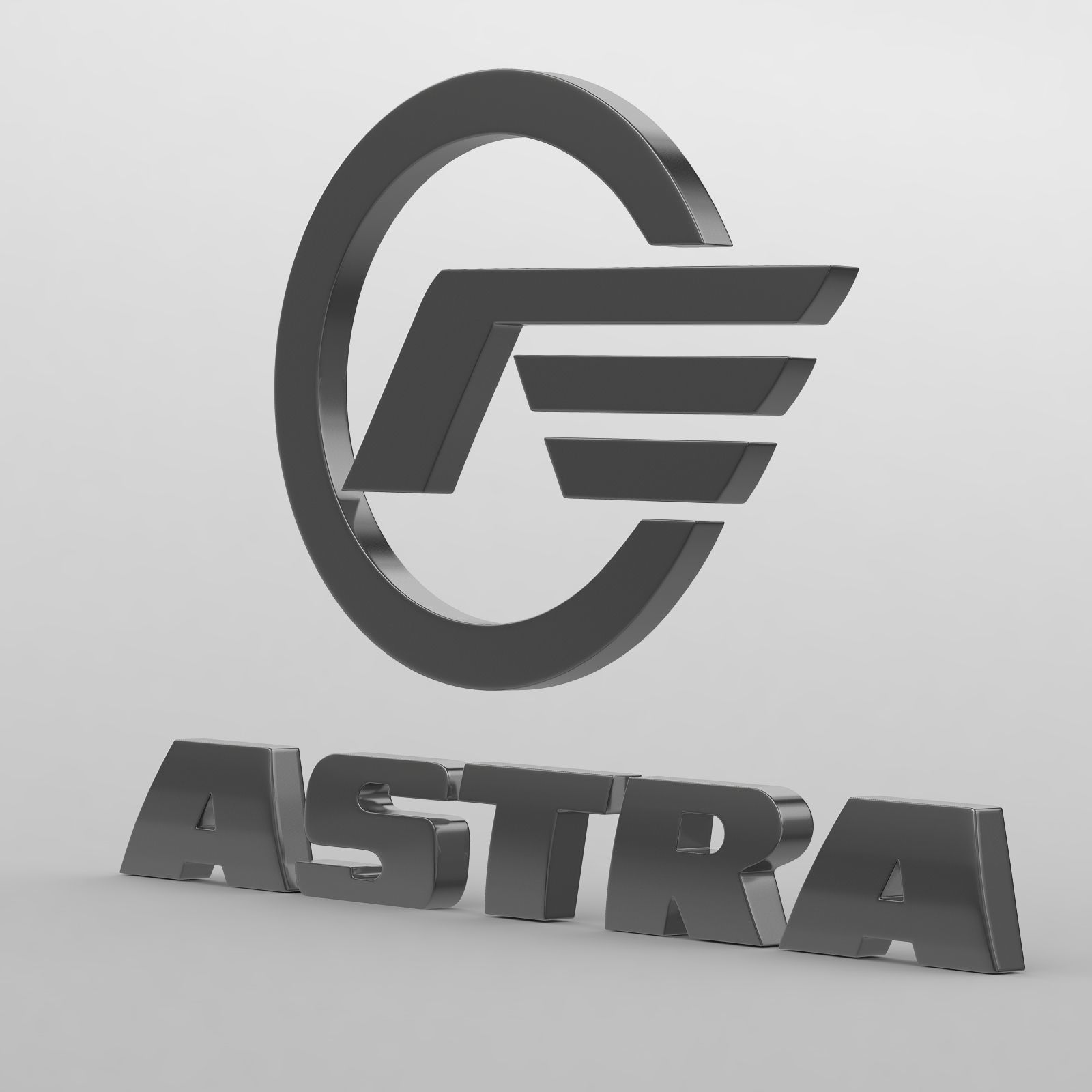 astra logo 3D model_3