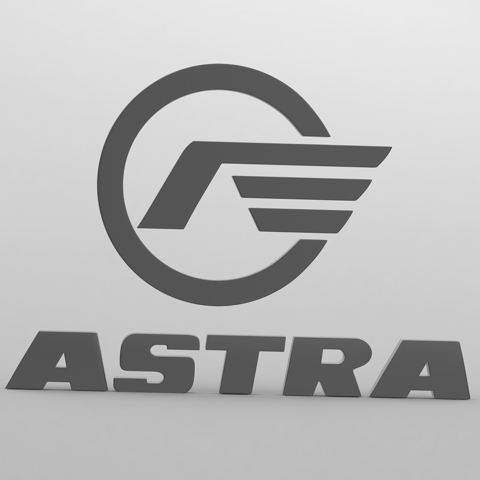 astra logo 3D model_2