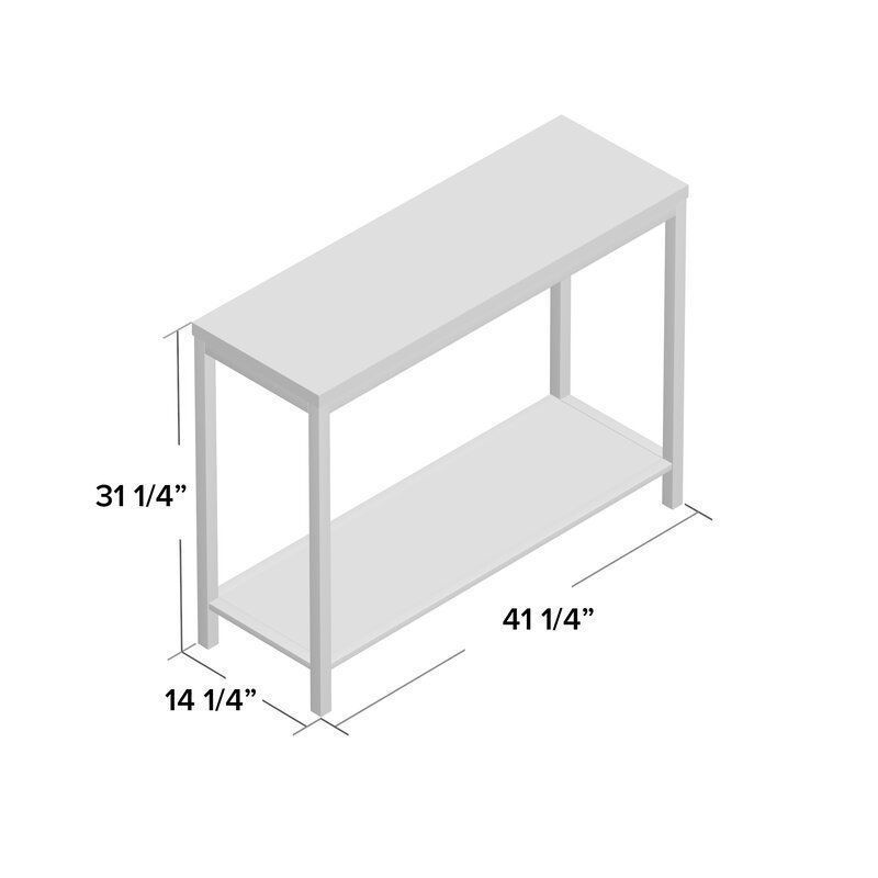 French Gray Nehru Console Table 3D model_1